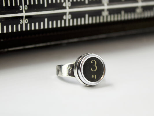 Anello Serie Typewriters - Tasti a scelta .art.378 - Glimoire